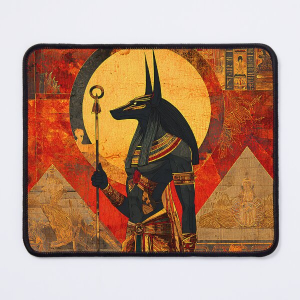 Item preview, Set, Lord of the Red Land | Egyptian God of Chaos & Power Wall Art designed and sold by Stoneflower-Art.