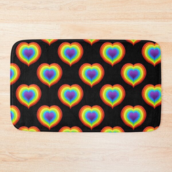 Item preview, Fuzzy Rainbow Hearts designed and sold by Rasmenia.