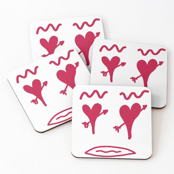 Item preview, Heart Eyes Face Doodle – Emotional Love Cartoon with Arrows for Stickers designed and sold by felipemaldonadoart.