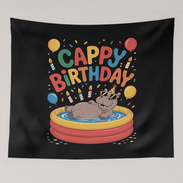 Item preview, Cappy Birthday Capybara Lovers Girl Boy Happy Birthday Party T designed and sold by joyouartArt.