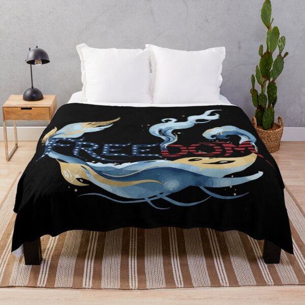 Item preview, Freedom Typography with Patriotic Smoke Art designed and sold by THE-DAILY-DRIPS.