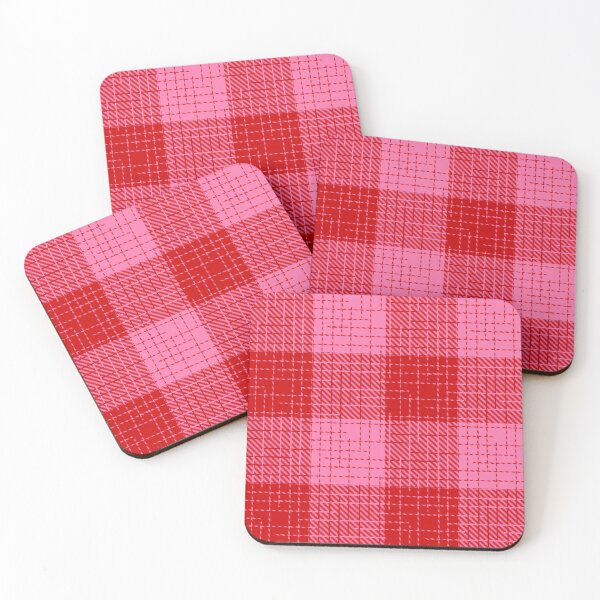 Item preview, Red and Pink Crosshatch Plaid Gingham Design  designed and sold by PatternTitan.