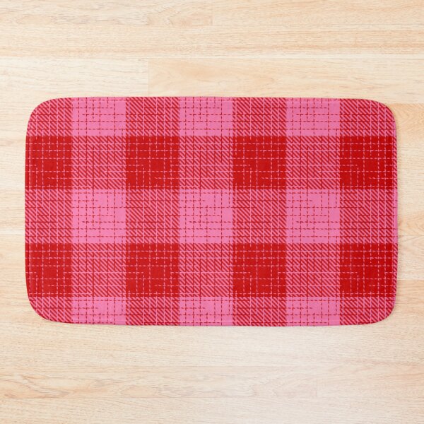 Item preview, Red and Pink Crosshatch Plaid Gingham Design  designed and sold by PatternTitan.