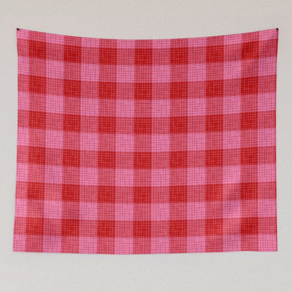 Item preview, Red and Pink Crosshatch Plaid Gingham Design  designed and sold by PatternTitan.