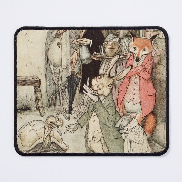 Item preview, Arthur Rackham - Aesop's Fables 1912 - Hare & the Tortoise designed and sold by Grand Illusions.