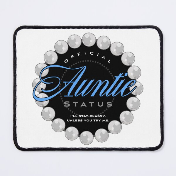 Item preview, Auntie Status (blue) designed and sold by Kipepeo Design Ltd..