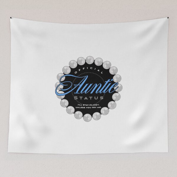 Item preview, Auntie Status (blue) designed and sold by Kipepeo Design Ltd..