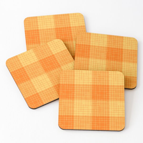 Item preview, Light and Dark Orange Crosshatch Plaid Gingham Design  designed and sold by PatternTitan.