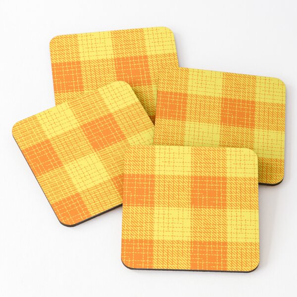Item preview, Orange and Yellow Crosshatch Plaid Gingham Design  designed and sold by PatternTitan.