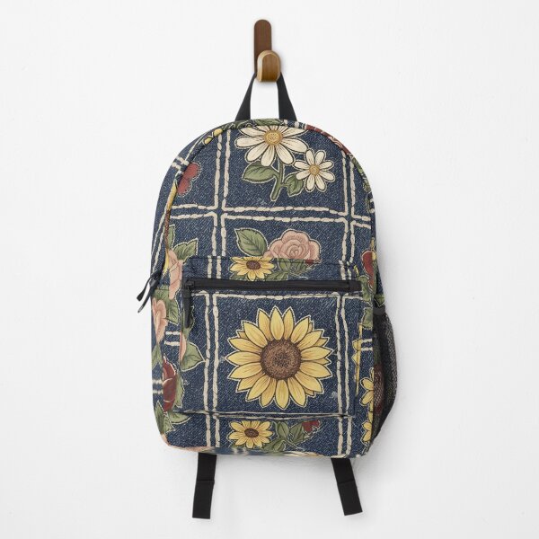 Item preview, Denim Floral Patchwork Casual Design designed and sold by VibeShift Studio.
