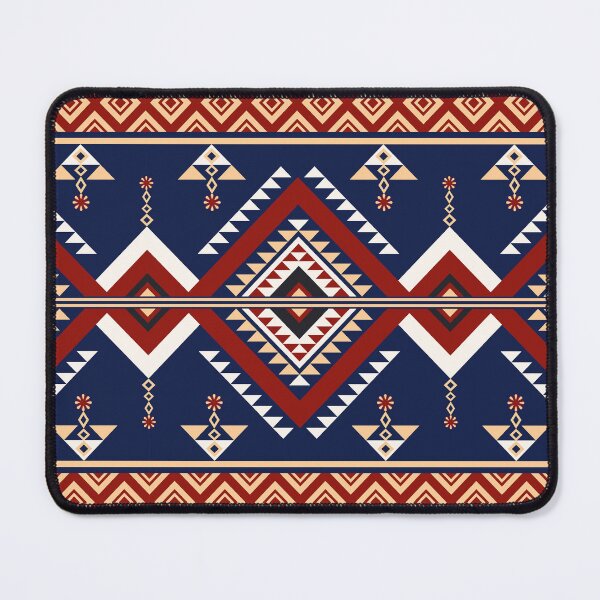 Item preview, Native Indian blue and red pattern. designed and sold by Nengsang.
