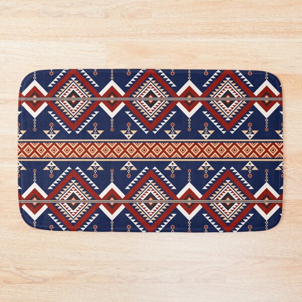 Item preview, Native Indian blue and red pattern. designed and sold by Nengsang.