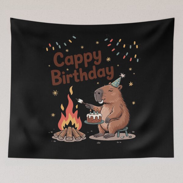 Item preview, Cappy Birthday Capybara Lovers Girl Boy Happy Birthday Party  designed and sold by angolinnArt.
