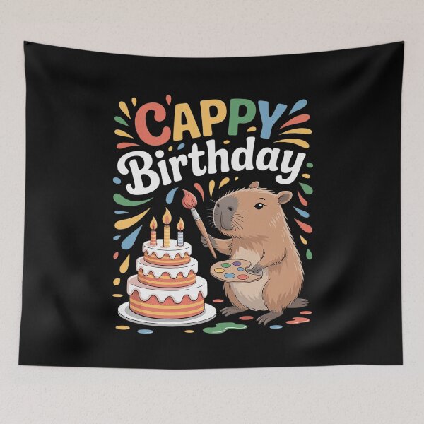 Item preview, Cappy Birthday Capybara Lovers Girl Boy Happy Birthday Party  designed and sold by joyouartArt.