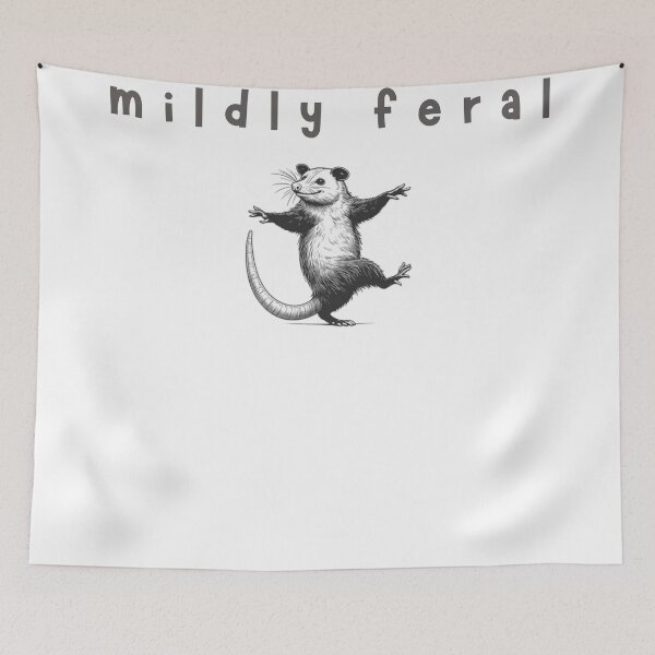 Item preview, Mildly Feral Possum Funny Possum Meme  designed and sold by first-shirt ⭐ ⭐ ⭐ ⭐ ⭐.