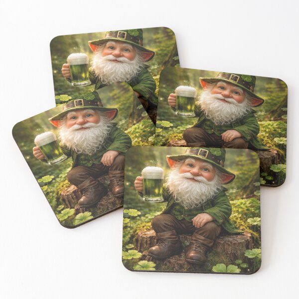 Item preview, Irish Gnome Holding a Mug of Green Beer designed and sold by Maria Dryfhout.