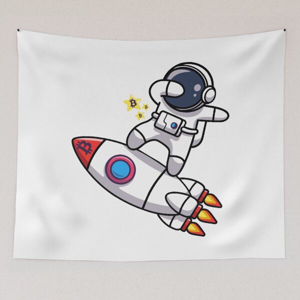 Item preview, Bitcoin To The Moon Dab Astronaut on Rocket - BTC HODL Spaceman Design designed and sold by LightningSale.