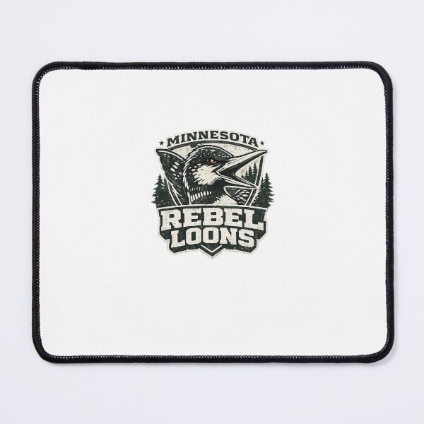 Item preview, Minnesota Rebel Loons – Vintage Loon Mascot Badge Design designed and sold by BABUSHOP5.