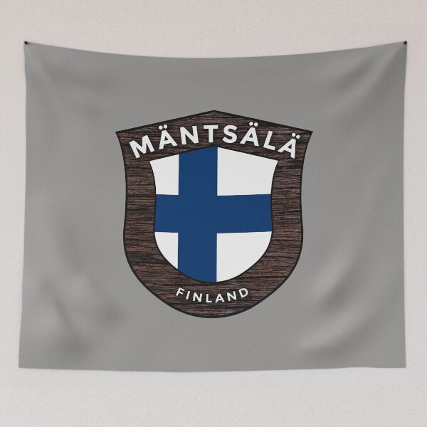 Item preview, Mäntsälä Finland Emblem Flag designed and sold by World Designs.