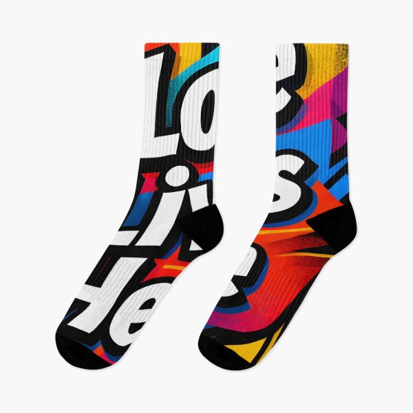 Item preview, Love Lives Here Vibrant Lettering Art with Colorful Style designed and sold by FreeFromDefault.