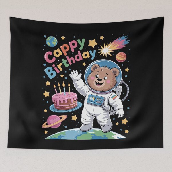 Item preview, Cappy Birthday Capybara Lovers Girl Boy Happy Birthday Party T designed and sold by angolinnArt.