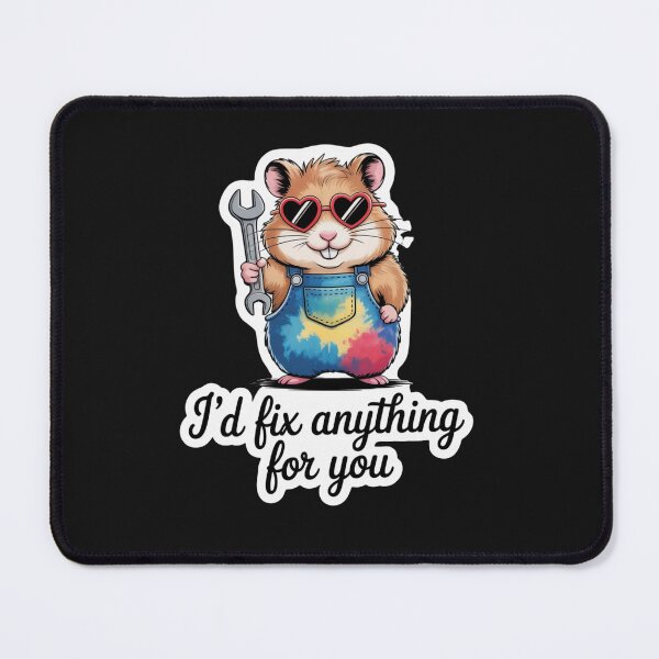 Item preview, Hamster Mechanic Love – I’d Fix Anything for You designed and sold by DigitalArtByNow.