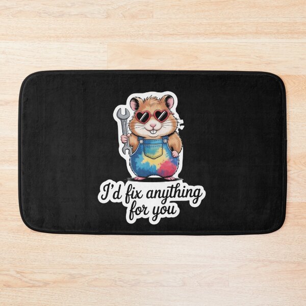 Item preview, Hamster Mechanic Love – I’d Fix Anything for You designed and sold by DigitalArtByNow.