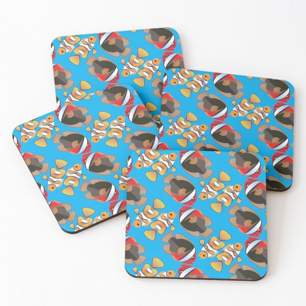 Item preview, Dual Clownfish Tile designed and sold by JQuatX.