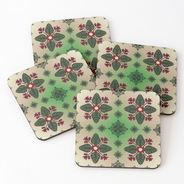 Item preview, Sacred Green Thai Floral Pattern designed and sold by OIL Pattern Design .