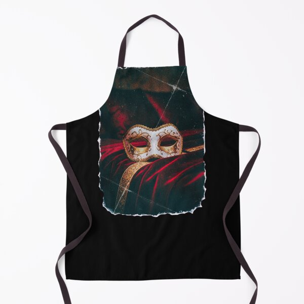 Item preview, Vintage Gold Carnival Mask on Crimson Velvet Gothic – Dark Romance Masquerade Art designed and sold by DarkRomanceMom.