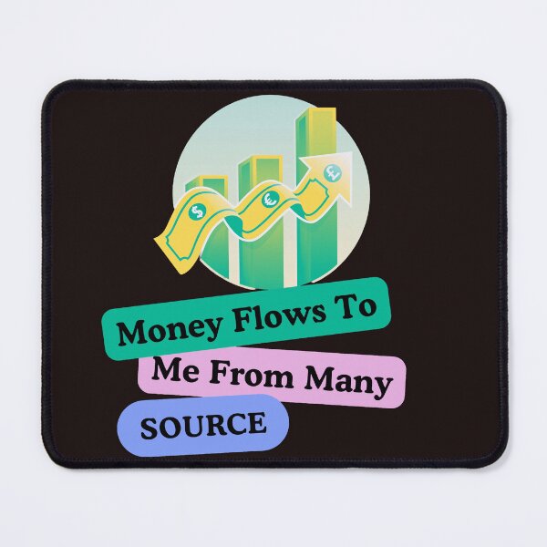 Item preview, Money Flows To Me Manifestation Quote designed and sold by Adappai.