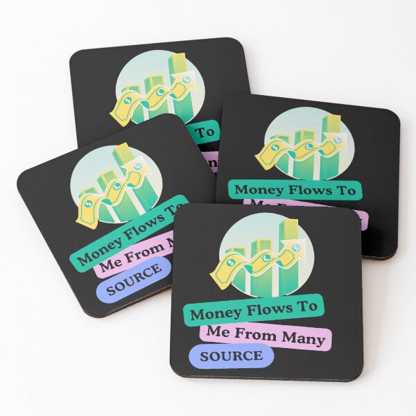 Item preview, Money Flows To Me Manifestation Quote designed and sold by Adappai.
