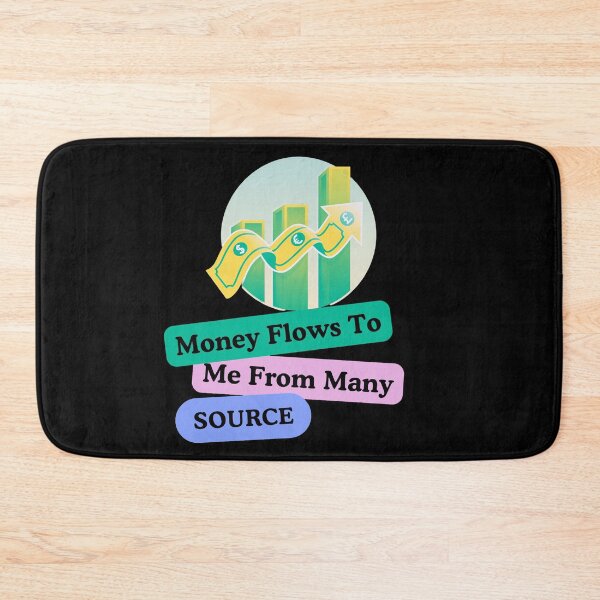 Item preview, Money Flows To Me Manifestation Quote designed and sold by Adappai.