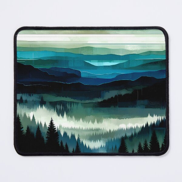 Item preview, The Forests Beneath the Emerald Sky | Peaceful Nature Wall Decor designed and sold by Stoneflower-Art.