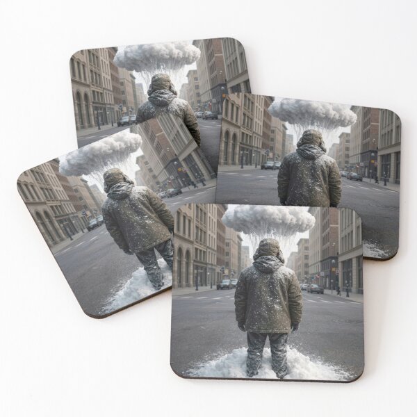 Item preview, Snow Cloud Over a Man's Head designed and sold by Maria Dryfhout.