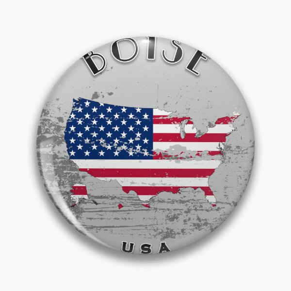 Item preview, Boise United States of America | Worn Flag Travel Badge designed and sold by World Designs.