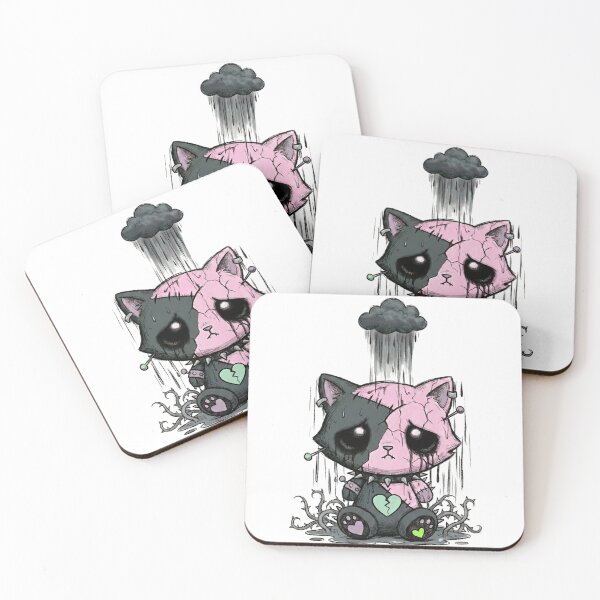 Item preview, Sad Emo Cat Plushie Art – Low Social Battery Aesthetic designed and sold by ViviByPaula.