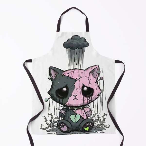 Item preview, Sad Emo Cat Plushie Art – Low Social Battery Aesthetic designed and sold by ViviByPaula.