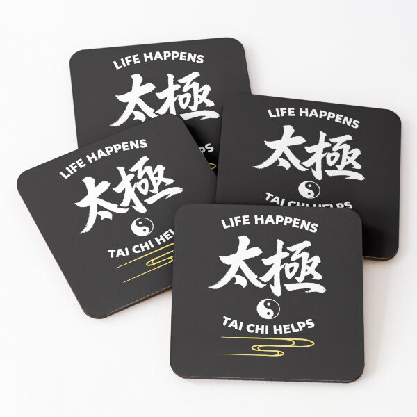 Item preview, Mindfulness Yoga Tee, Life Happens Tai Chi Helps Shirt, Tai Chi Lover Gift, Relax Graphic Tee designed and sold by pipolabco.