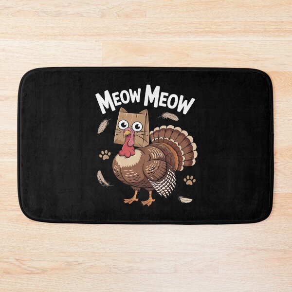 Item preview, Thanksgiving Cat Fake Cat Meow Thanksgiving Turkey designed and sold by angolinnArt.