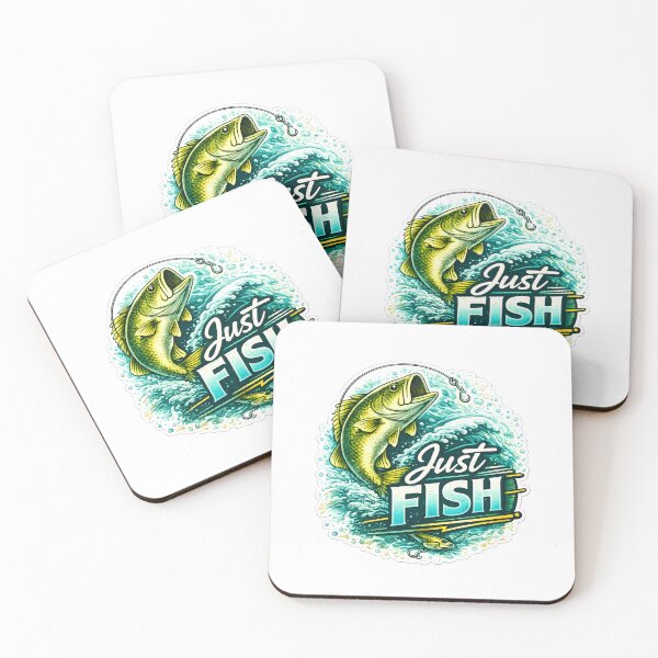 Item preview, Just Fish – Modern Fishing Design for True Angler Vibes designed and sold by SVALANART.