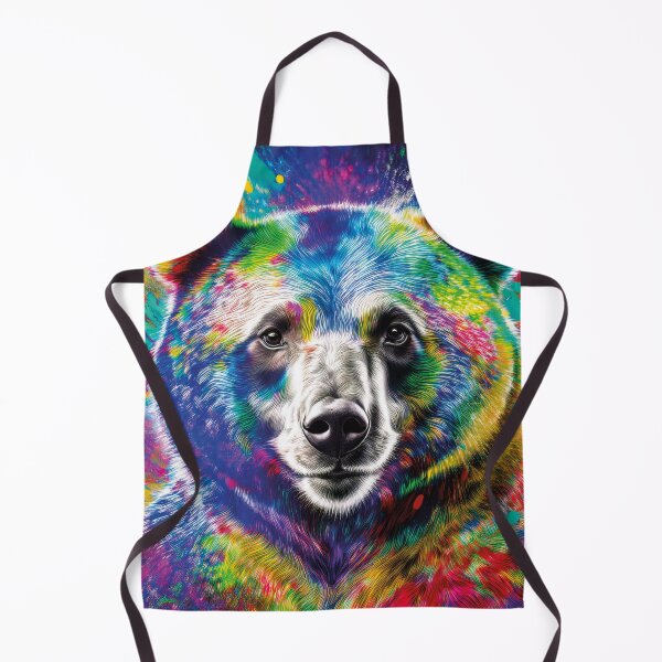 Item preview, Chromatic Bear – Vibrant Modern Wildlife Art designed and sold by Becky-Poppins.