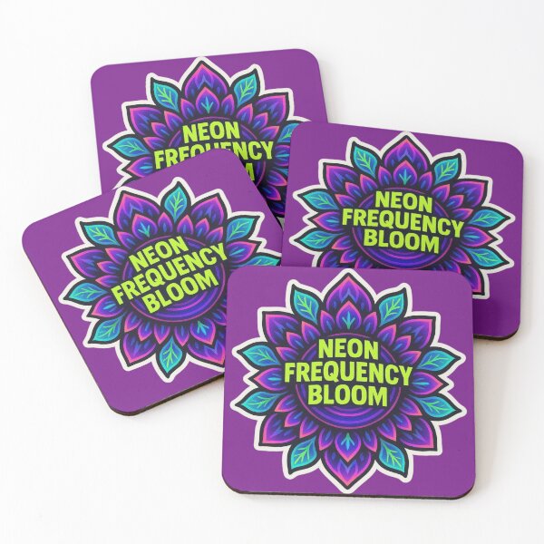 Item preview, Neon Frequency Bloom – Mandala de bajo psicodélico designed and sold by |TRSSHOP|.
