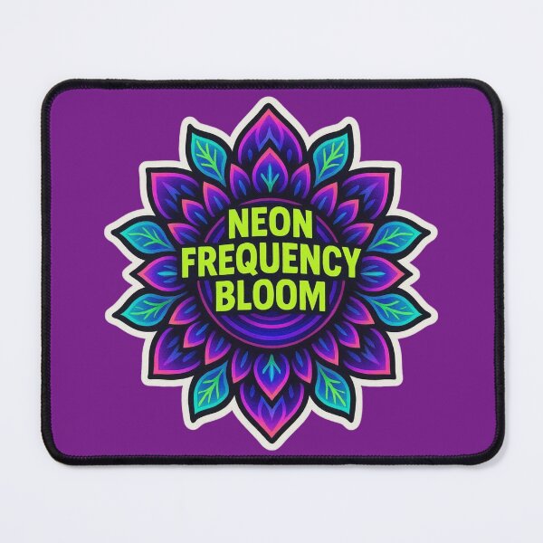 Item preview, Neon Frequency Bloom – Psychedelic Bass Mandala designed and sold by |TRSSHOP|.