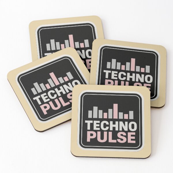 Item preview, Techno Pulse – Minimal Electronic Signal Design designed and sold by |TRSSHOP|.
