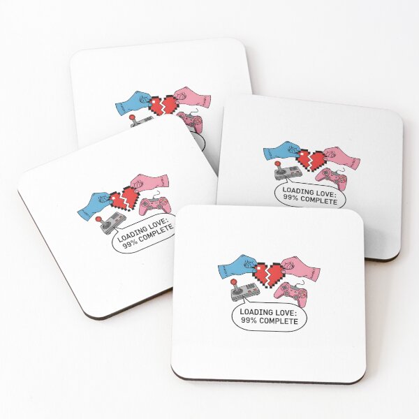 Item preview, Loading Love Gaming Couple Heart designed and sold by Avensysshop.