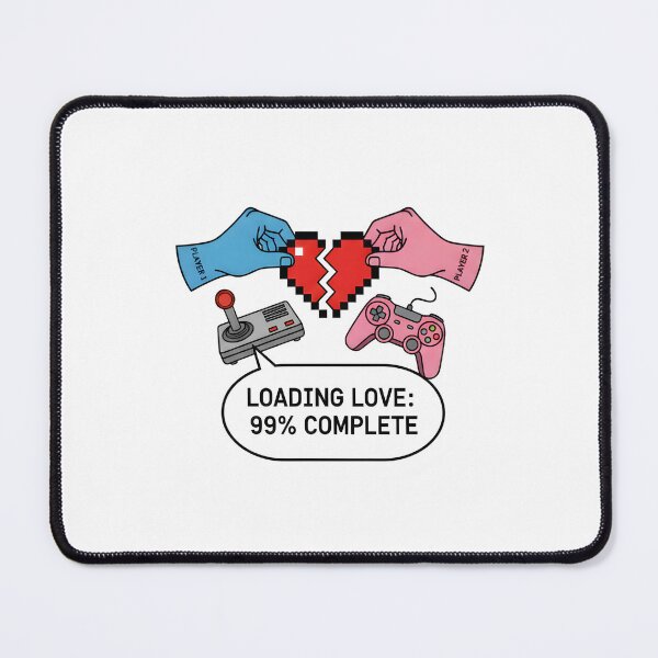 Item preview, Loading Love Gaming Couple Heart designed and sold by Avensysshop.