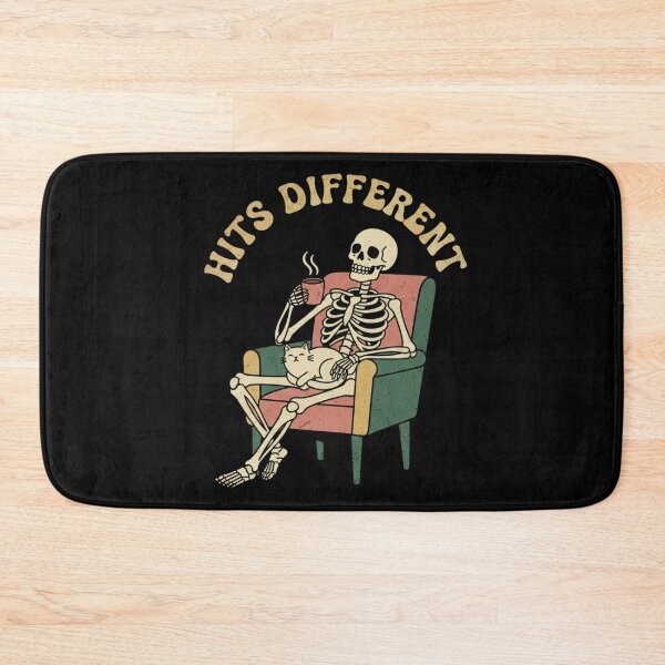 Item preview, Hits Different – Relaxed Skeleton Dark Humor designed and sold by TinyJoy Studio.