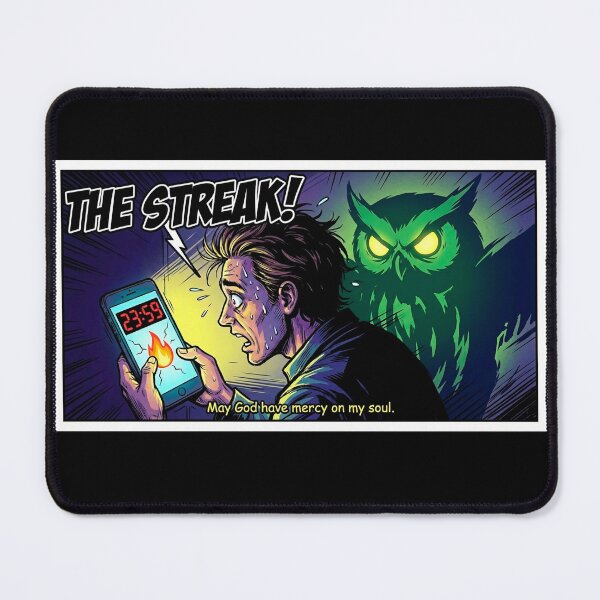 Item preview, "THE STREAK!" - Funny Duolingo Language Learning Comic Meme designed and sold by DogLord.