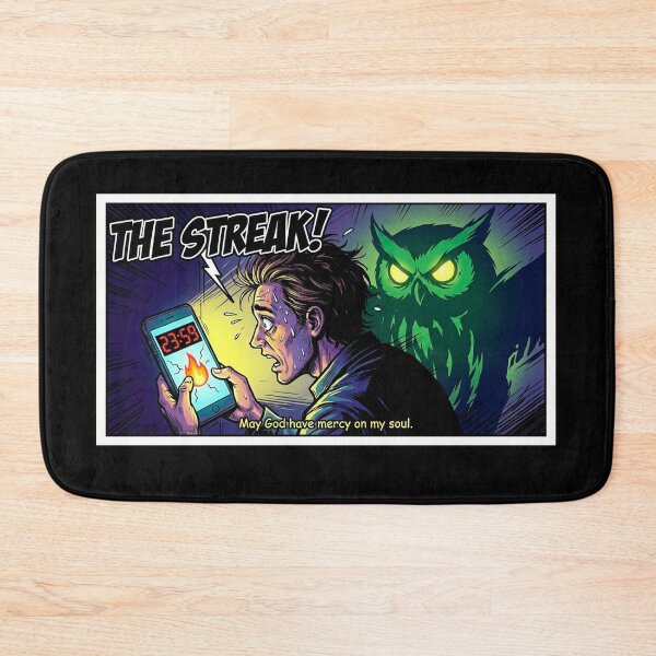 Item preview, "THE STREAK!" - Funny Duolingo Language Learning Comic Meme designed and sold by DogLord.